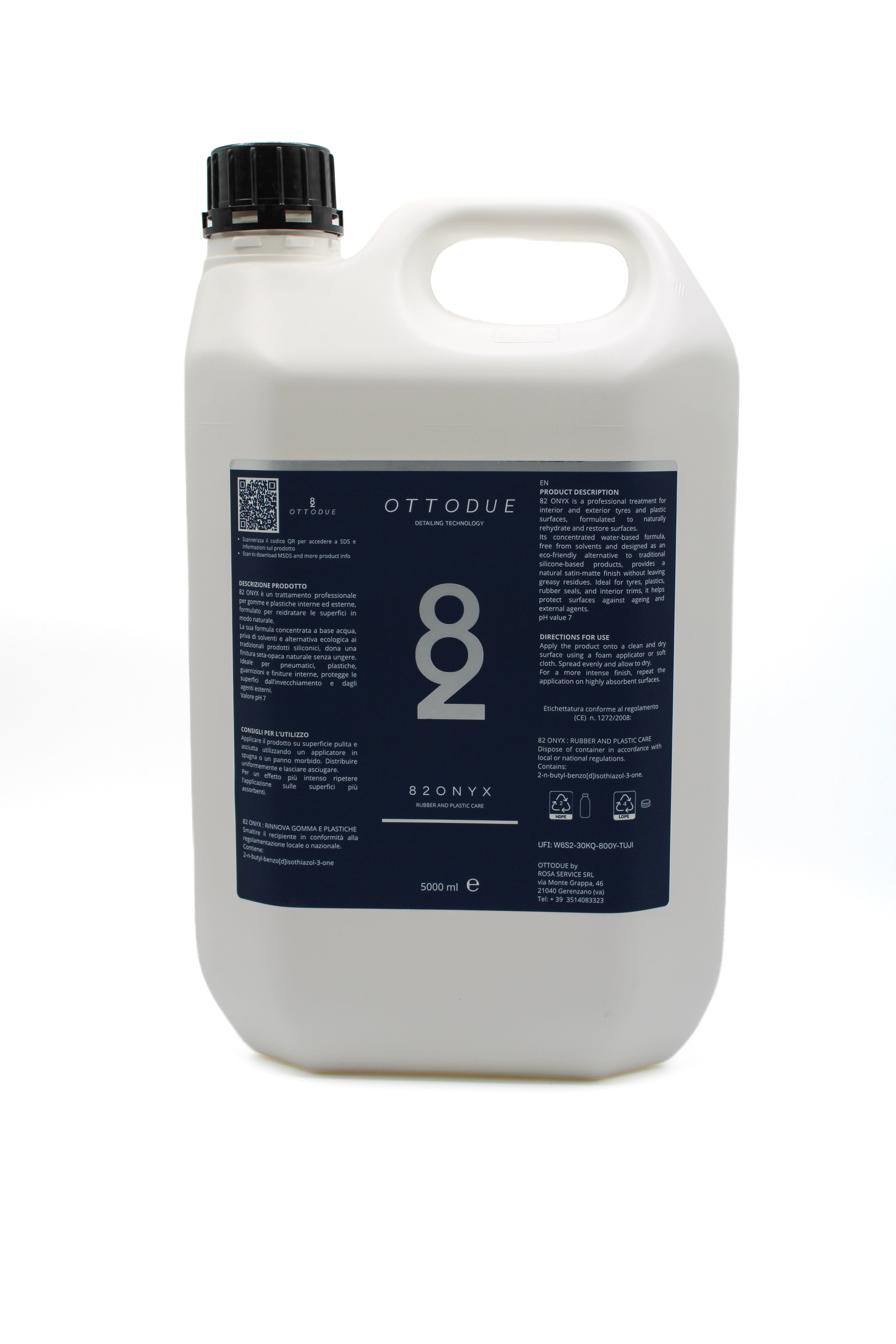 82 ONYX – Rigenerante plastiche e gomme